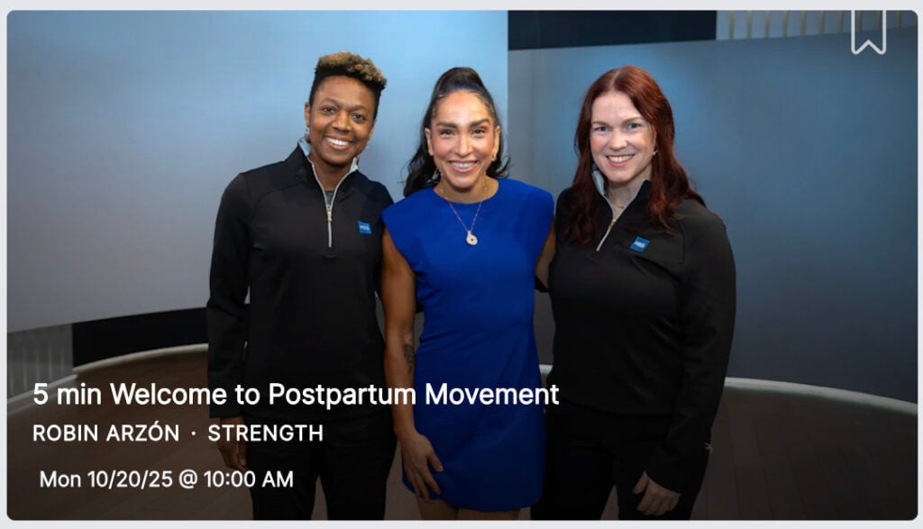 5 min. Welcome to Postpartum Movement with Robin Arzón